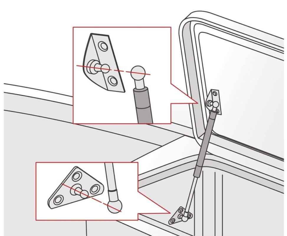 stainless steel gas struts