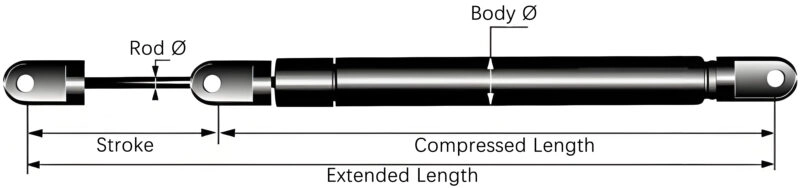 pull gas struts
